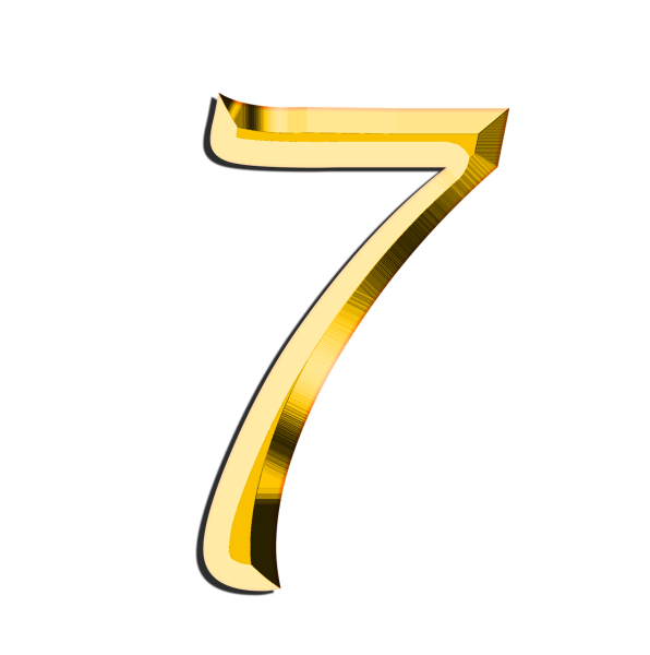 Цифры на прозрачном фоне