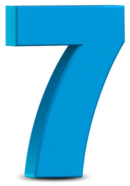Цифра семь красивая