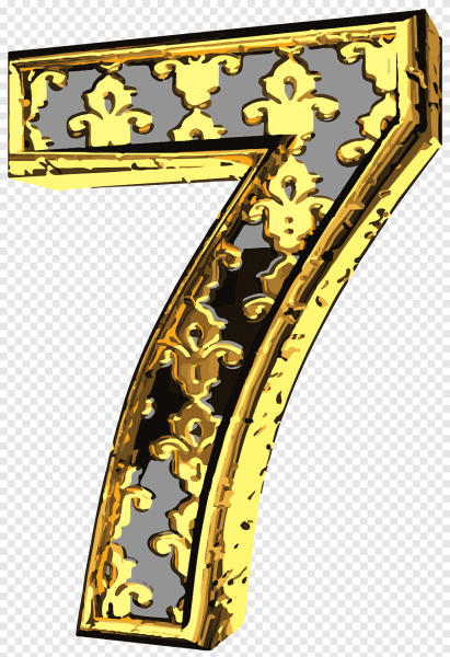 Красивые золотые цифры