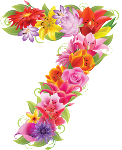 Красивые цветочные буквы