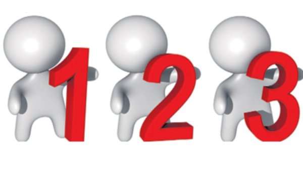 Цифры человечки