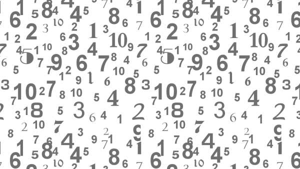 Цифры фон