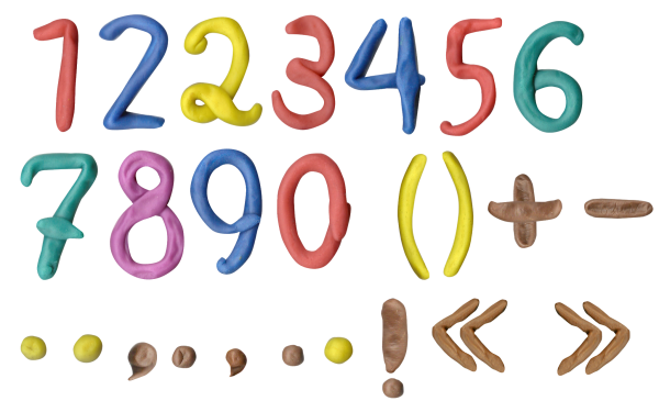 Пластилиновые буквы