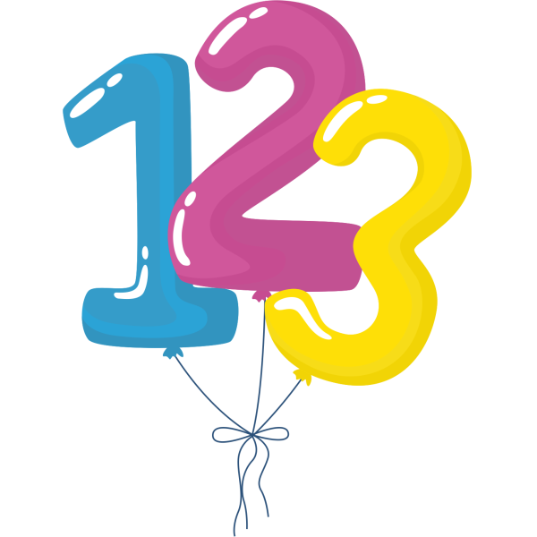 Шары цифры буквы