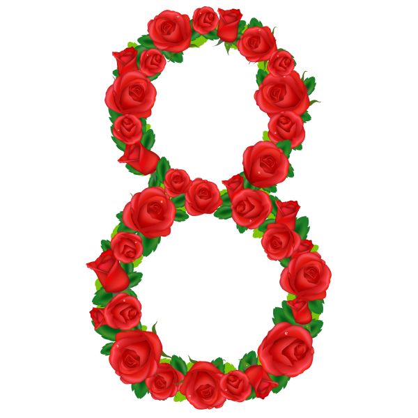 Цветы в виде восьмерки