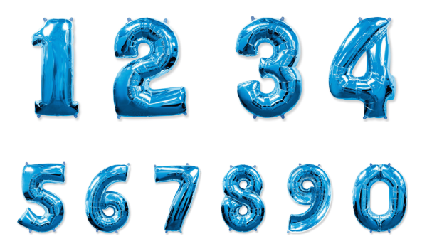 Цифры на прозрачном фоне