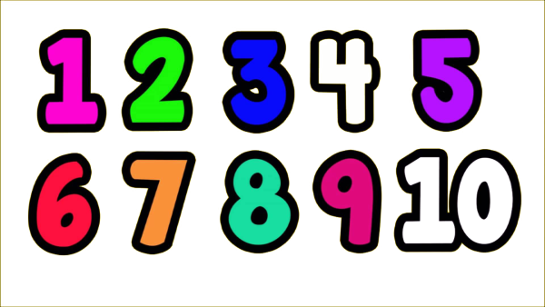 Цветные цифры