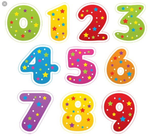 Цифры красивые детские