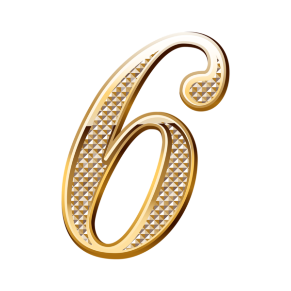 Золотые цифры для фотошопа