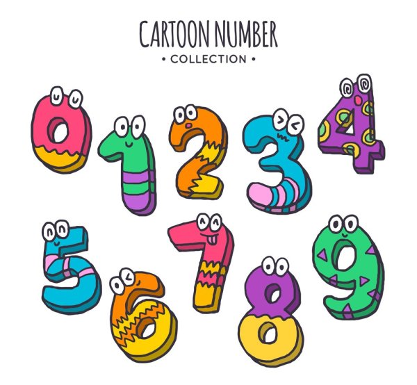 Смешные цифры для детей