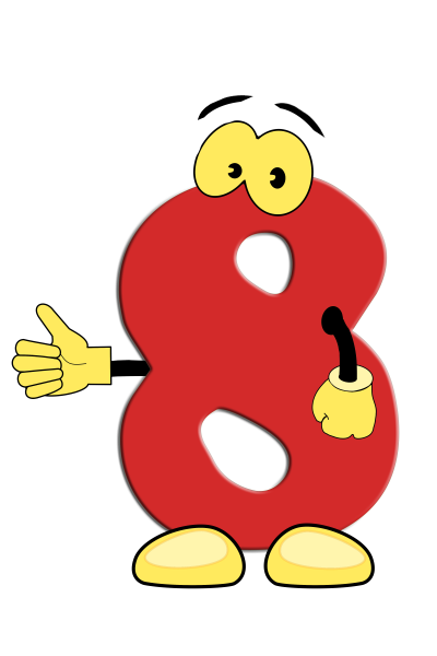 Цифры с глазками