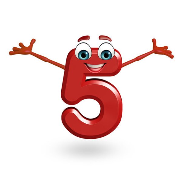 Смешная цифра 5