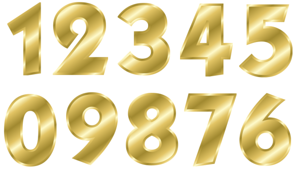 Цифры без фона