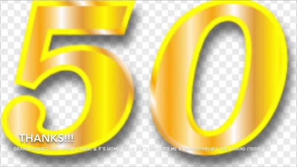 Прозрачная цифра 50