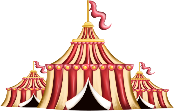 Цирк на белом фоне для детей