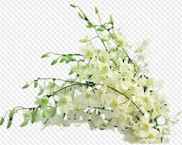 Веточка из цветов