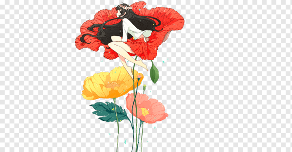 Клипарты цветы аниме