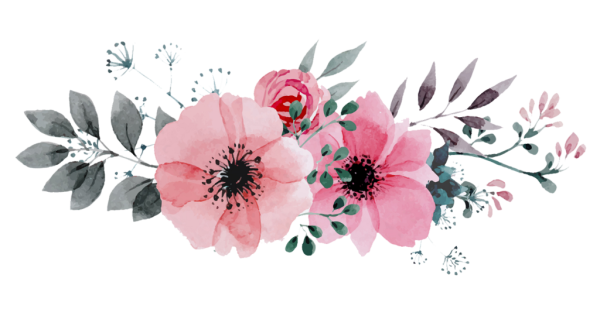 Цветочек арт на белом фоне