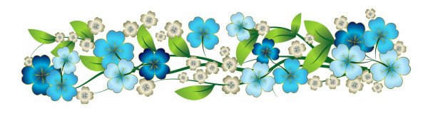 Полоса из цветов