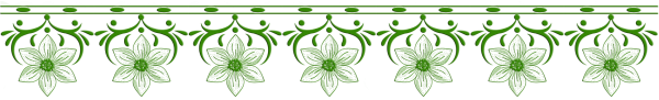 Цветочный орнамент в полосе