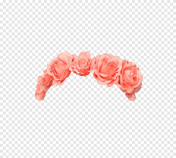 Цветы на голове без фона