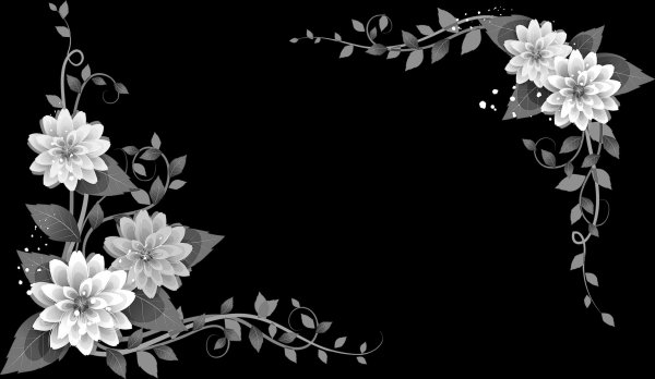 Цветы угловые для гравировки на памятник