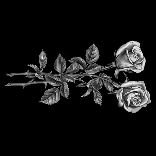 Розы для гравировки на памятниках