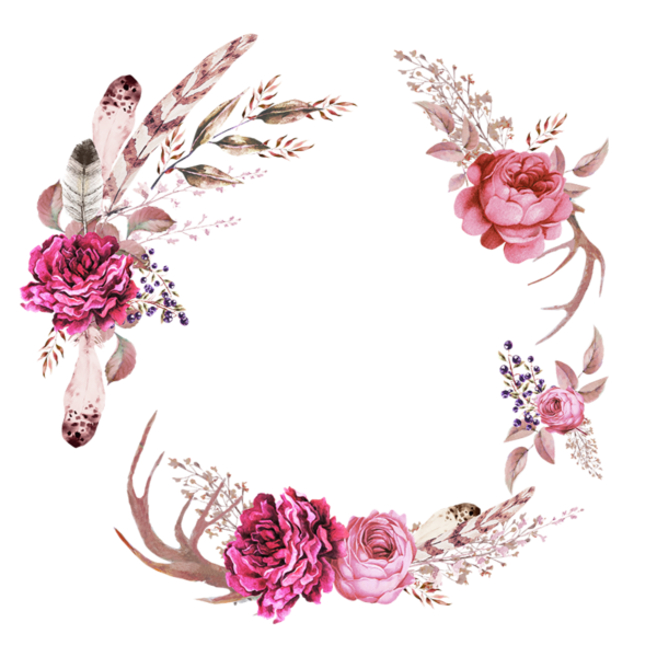 Логотип венок из цветов