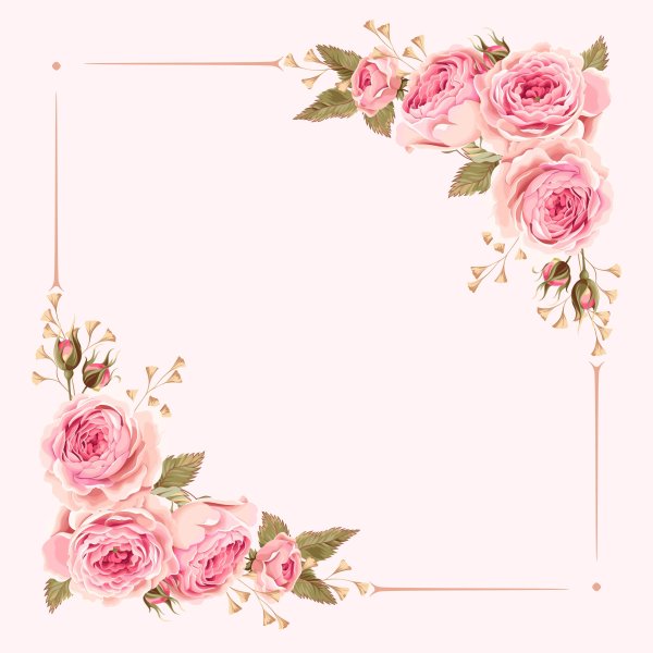 Рамка с цветами