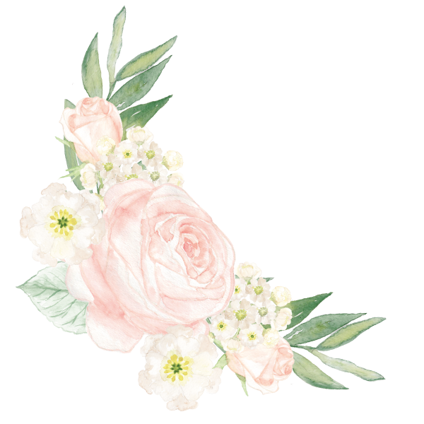 Нежные цветы на прозрачном фоне