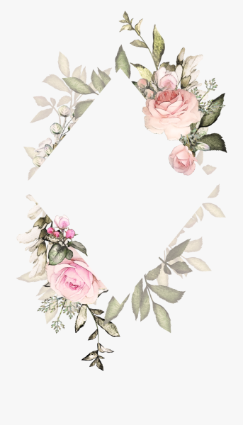 Макет свадебного приглашения с цветами