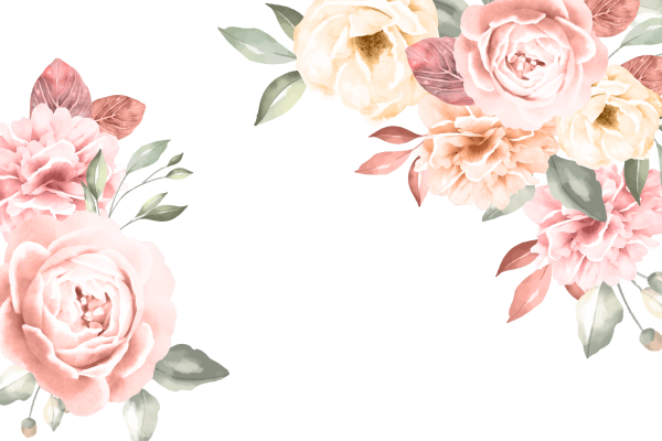 Приглашение на свадьбу "цветы"