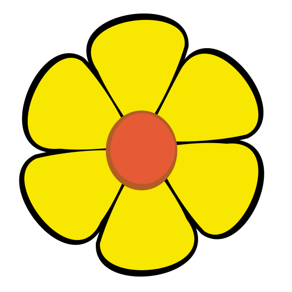 Цветочки мультяшные