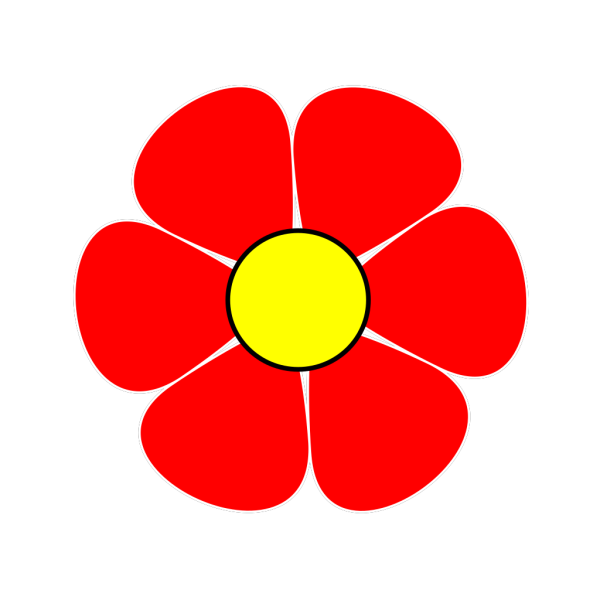 Цветы трафареты цветные