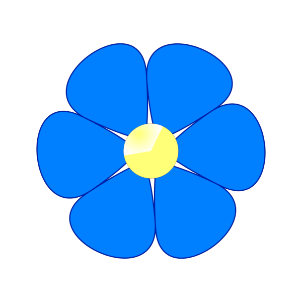 Синий цветок для детей