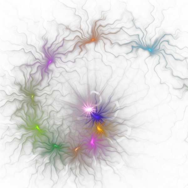 Фракталы на прозрачном фоне