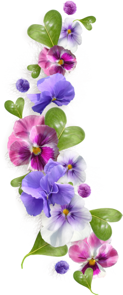 Цветочки вертикальные