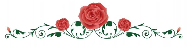 Цветочный орнамент горизонтальный