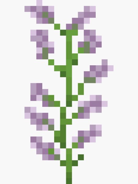 Схема цветов из МАЙНКРАФТА