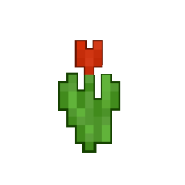 Тюльпан из МАЙНКРАФТА