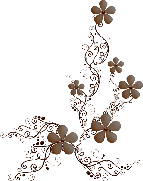 Элементы декора на прозрачном фоне