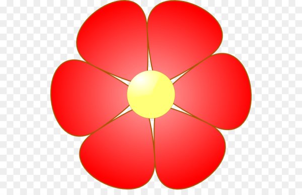 Красный цветок для детей