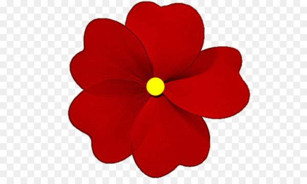 Красный цветочек