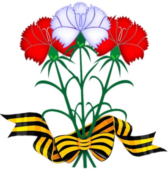 Гвоздики для украшения окон к 9 мая