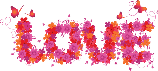 Цветочная гирлянда на прозрачном фоне