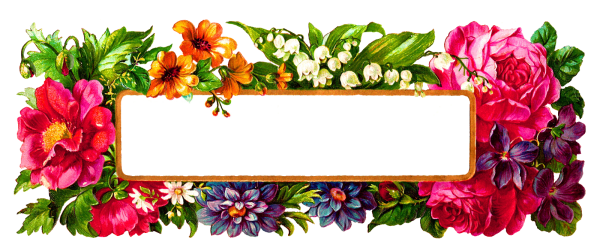 Надпись цветы