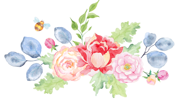 Прозрачные Акварельные цветы