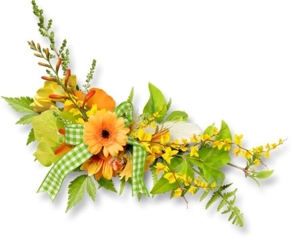 Уголки из осенних цветов