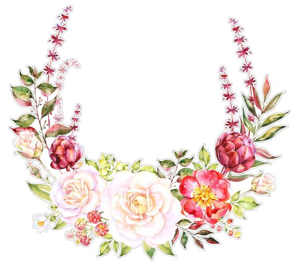 Векторная рамка из цветов