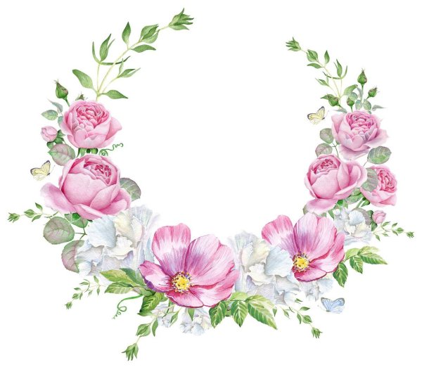 Акварельный венок